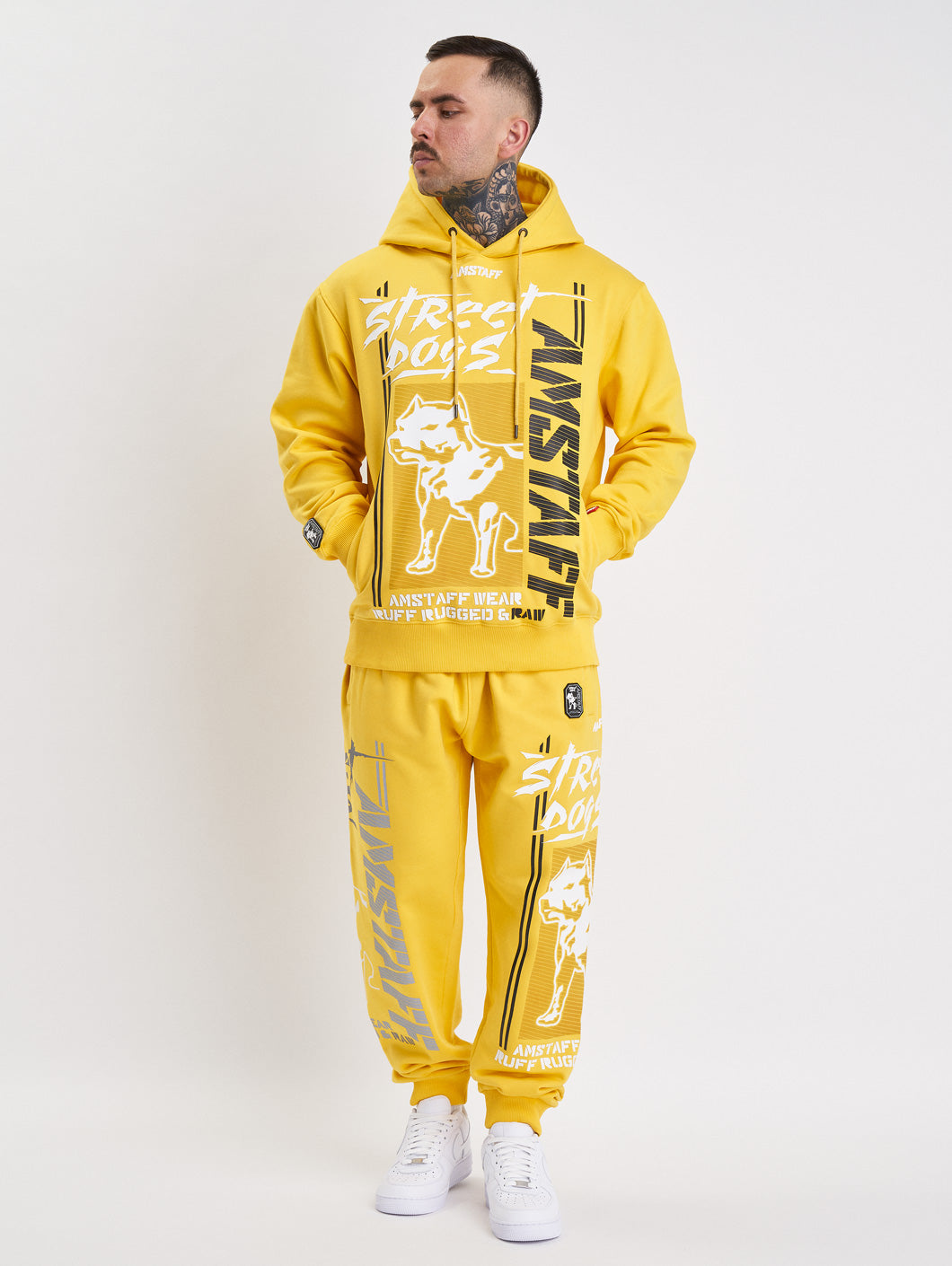 Amstaff Hunters Hoodie Yellow