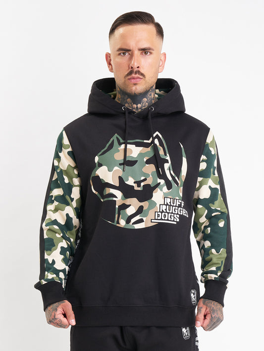 Amstaff Corven Hoodie Black Camouflage