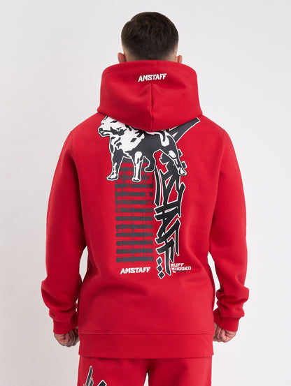 Amstaff Lucian Hoodie Red