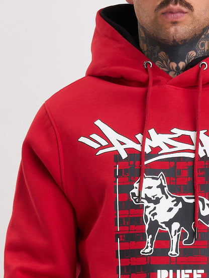 Amstaff Lucian Hoodie Red