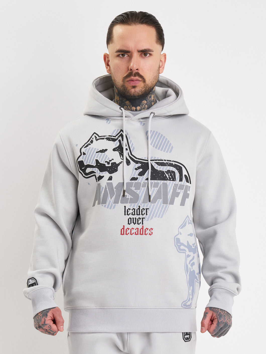 Amstaff Milian Hoodie Stone Grey