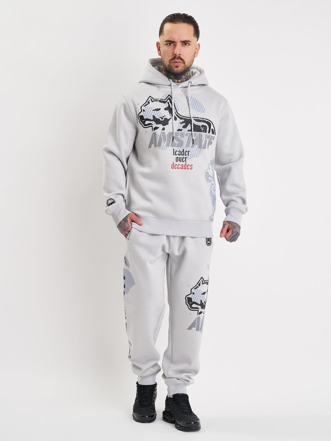 Amstaff Milian Hoodie Stone Grey