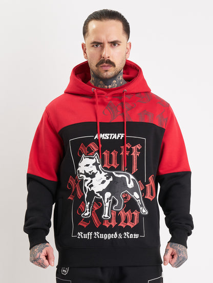 Amstaff Zane Hoodie Red Black