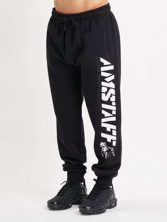 Amstaff Logo 2.0 Sweatpants Black White