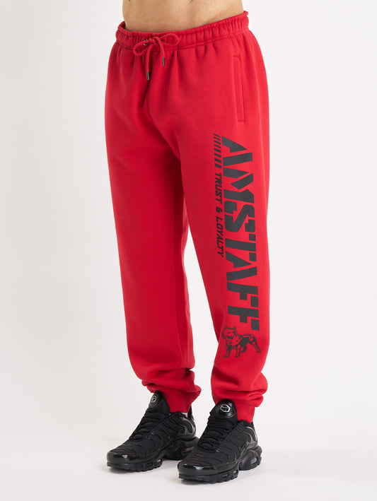 Amstaff Logo 2.0 Sweatpants Red Black