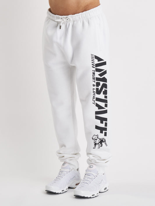 Amstaff Logo 2.0 Sweatpants - weiß/schwarz