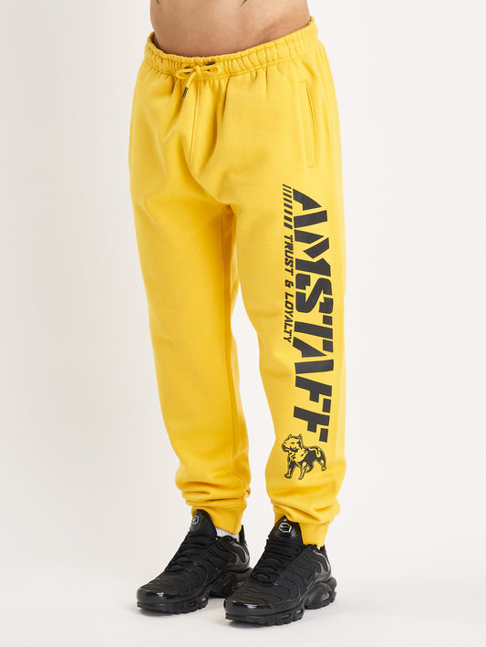 Amstaff Logo 2.0 Sweatpants Yellow Black