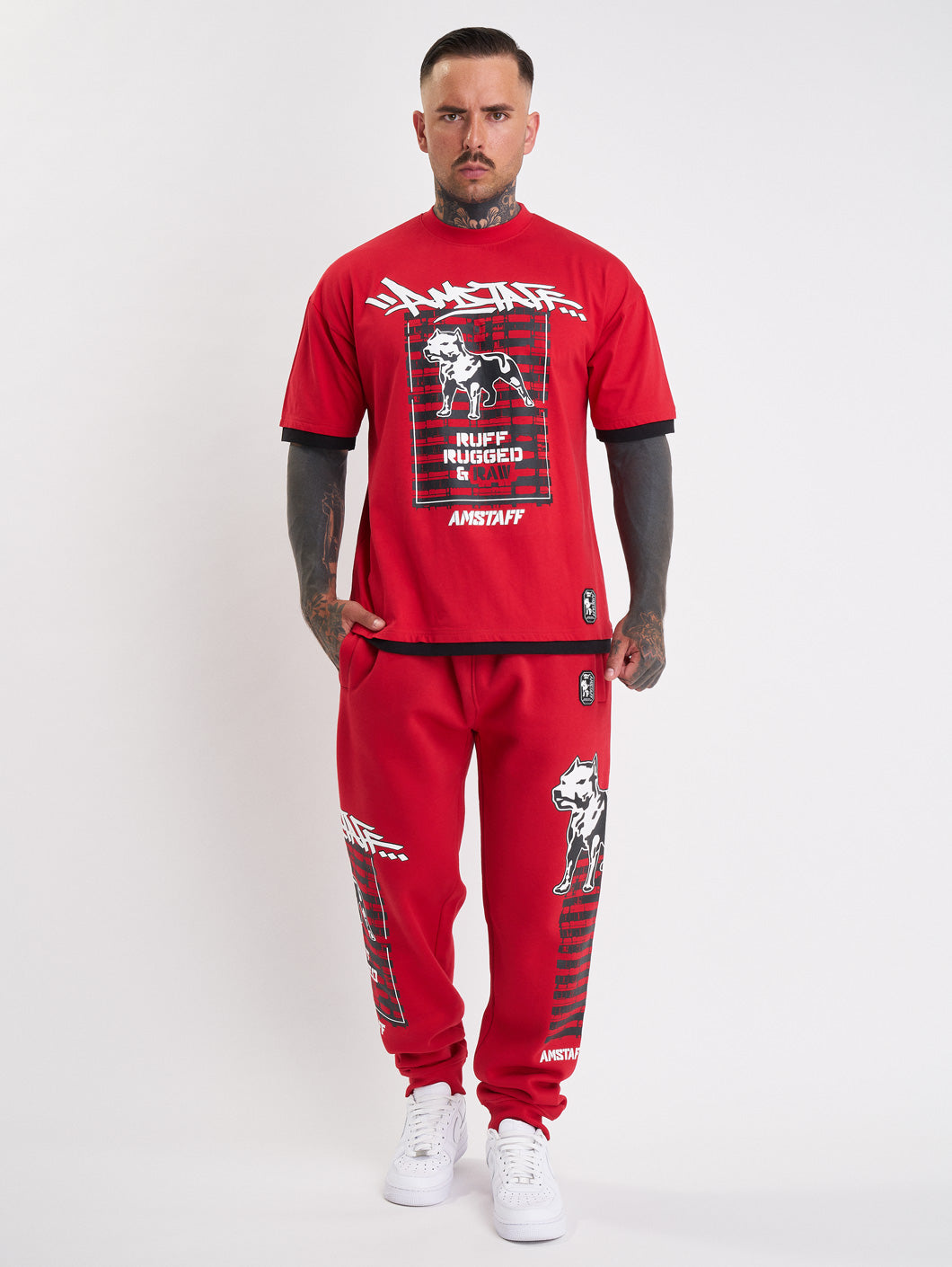 Amstaff Lucian Sweatpants Red