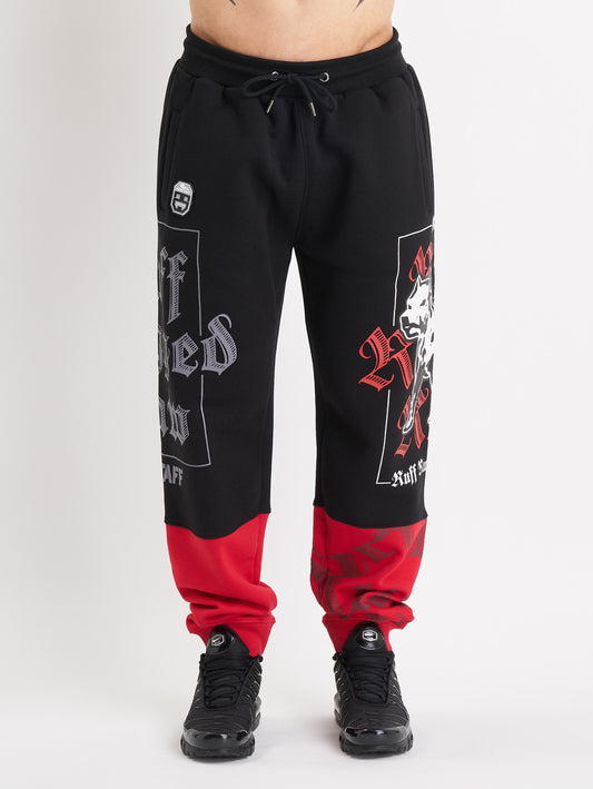 Amstaff Zane Sweatpants Black Red