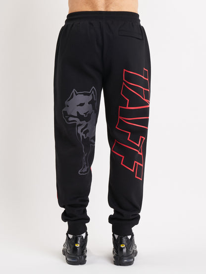 Amstaff Mavor Sweatpants Black Red