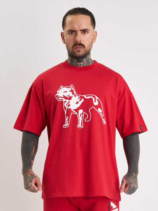Amstaff Logo 2.0 T-Shirt Red White