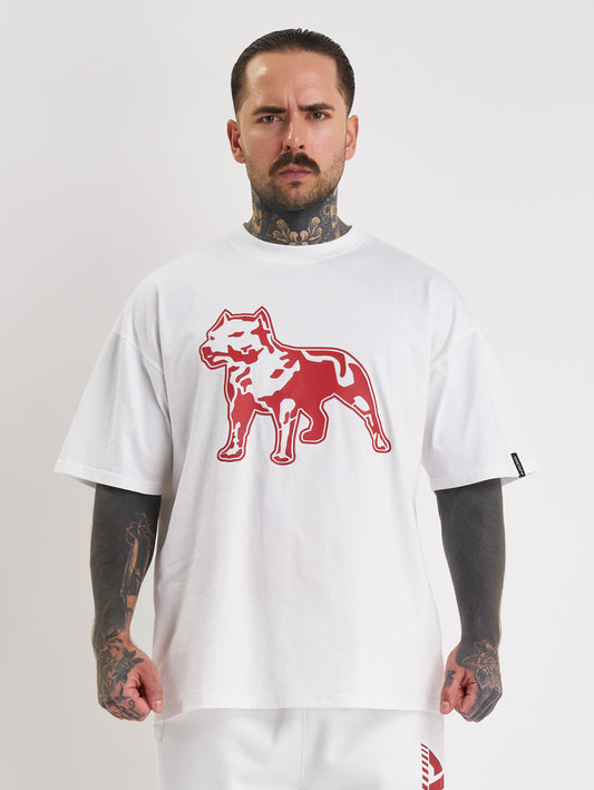Amstaff Logo 2.0 T-Shirt White Red