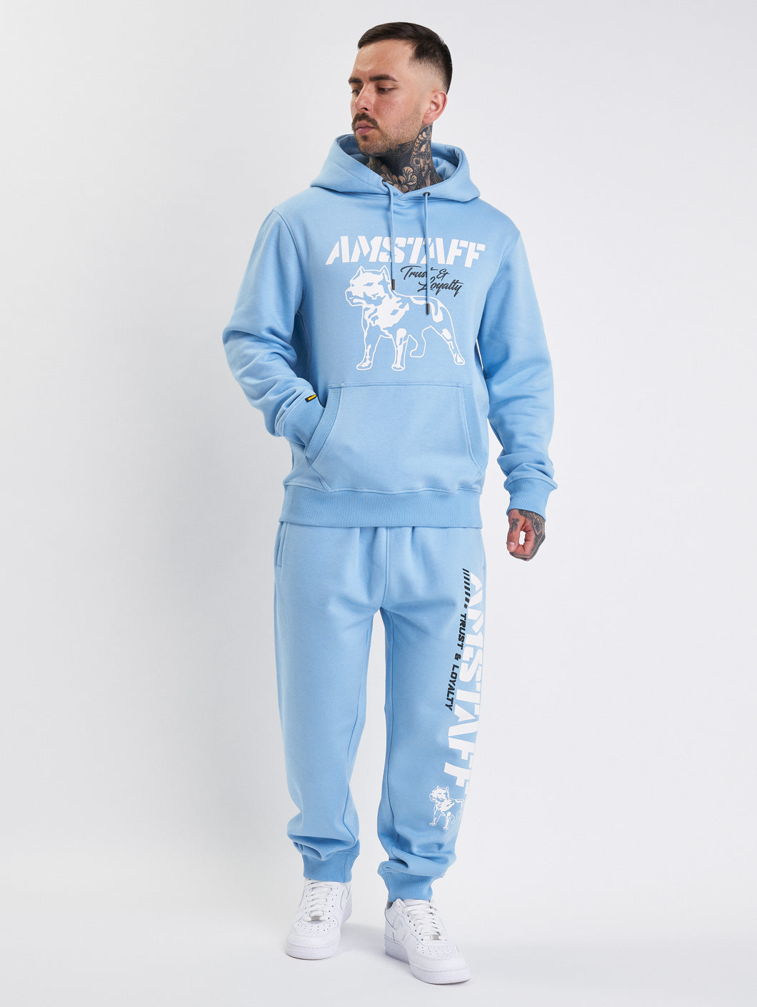 Amstaff Logo 2.0 Hoodie Horizon Blue