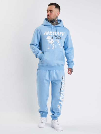 Amstaff Logo 2.0 Hoodie Horizon Blue