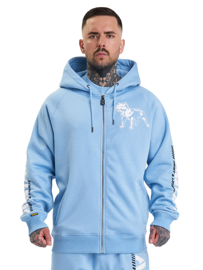 Amstaff Logo 2.0 Ziphoodie Horizon Blue