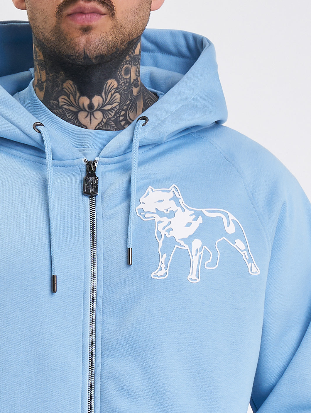 Amstaff Logo 2.0 Ziphoodie Horizon Blue