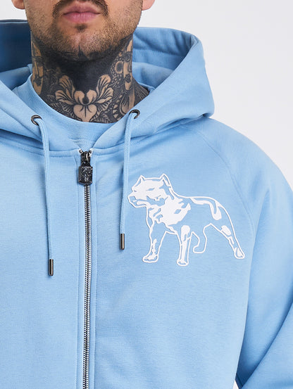 Amstaff Logo 2.0 Ziphoodie Horizon Blue