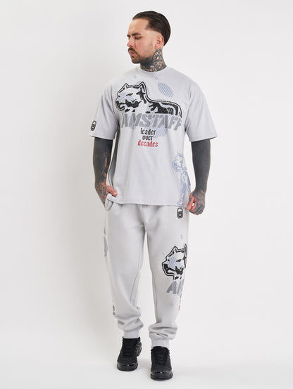 Amstaff Milian T-Shirt Stone Grey