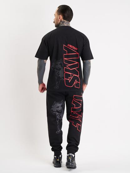 Amstaff Mavor T-Shirt Black Red