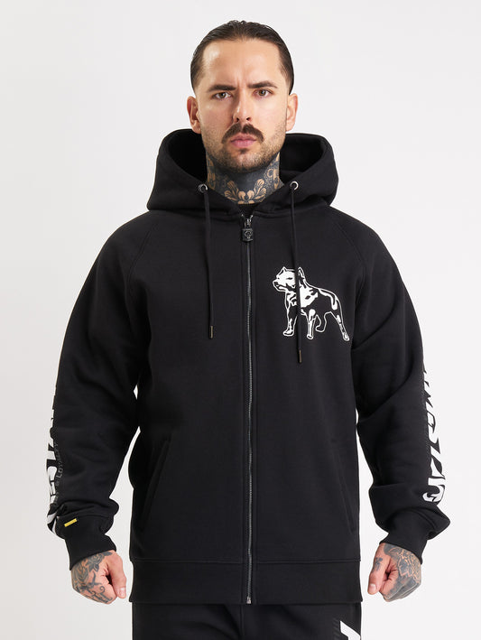 Amstaff Logo 2.0 Ziphoodie Black White