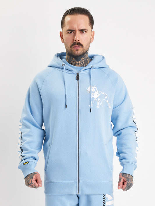 Amstaff Logo 2.0 Ziphoodie Horizon Blue