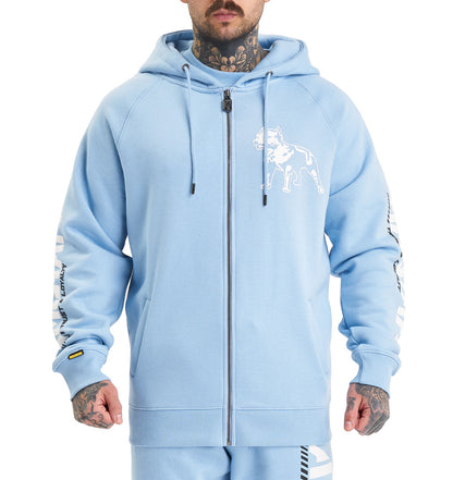 Amstaff Logo 2.0 Ziphoodie Horizon Blue