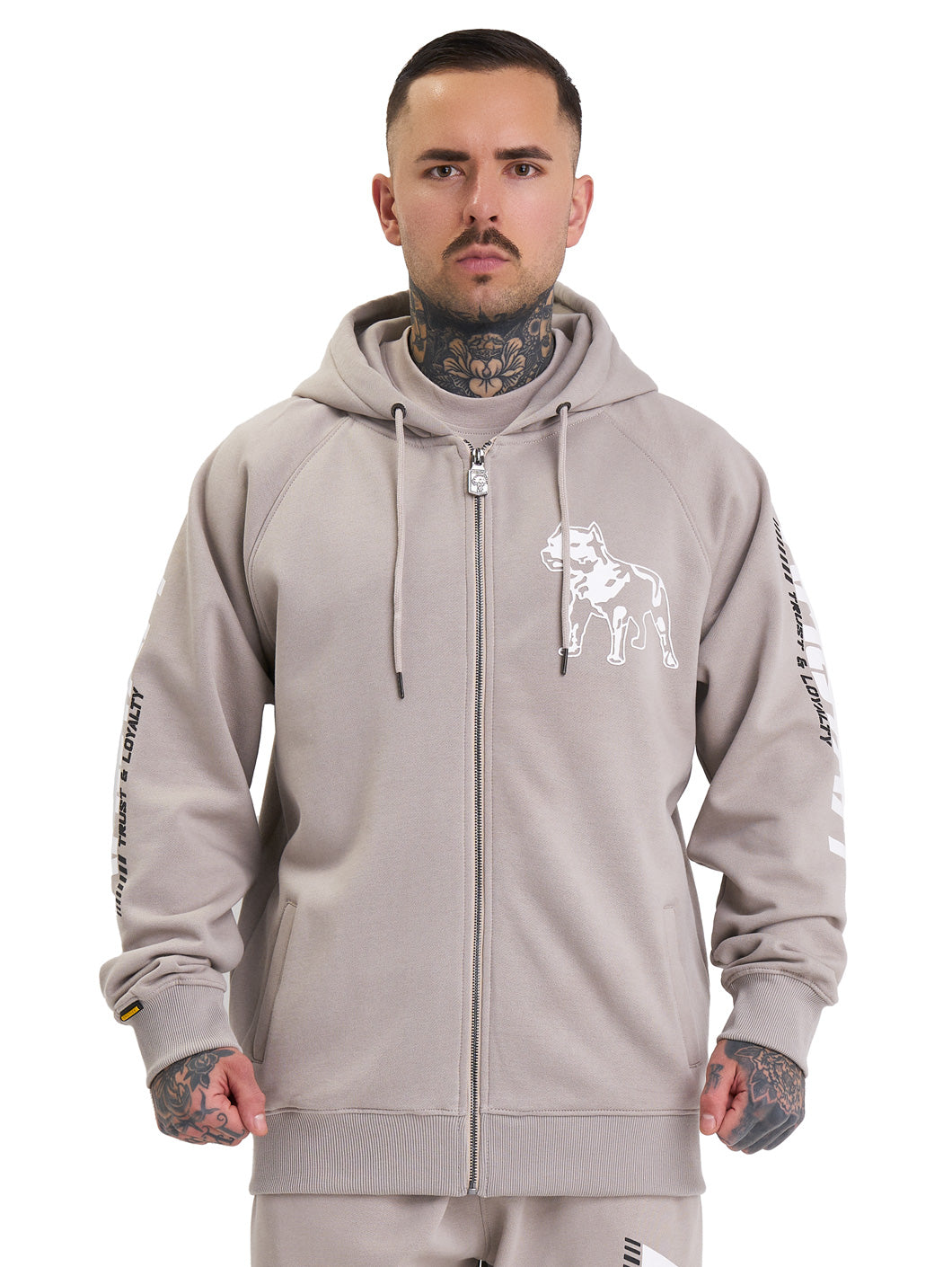 Amstaff Logo 2.0 Ziphoodie Beige