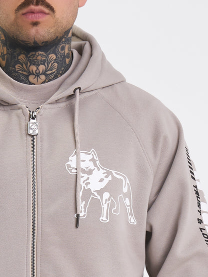 Amstaff Logo 2.0 Ziphoodie Beige