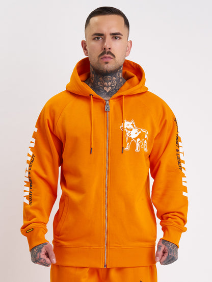 Amstaff Logo 2.0 Ziphoodie Orange