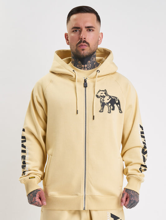 Amstaff Logo 2.0 Ziphoodie Vanilla Cream