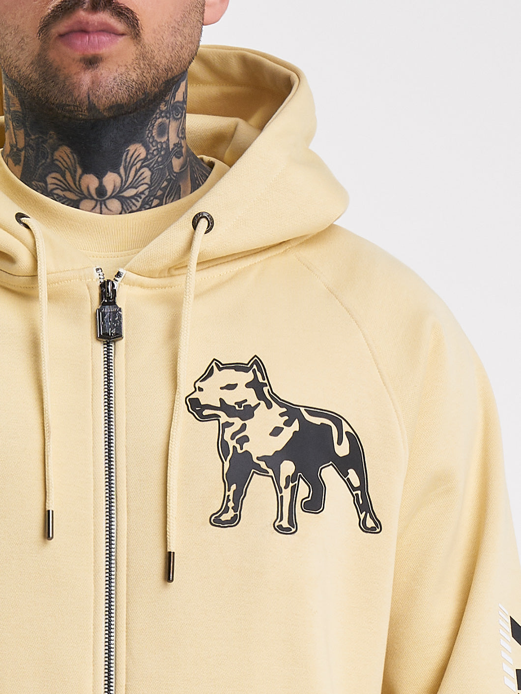 Amstaff Logo 2.0 Ziphoodie Vanilla Cream