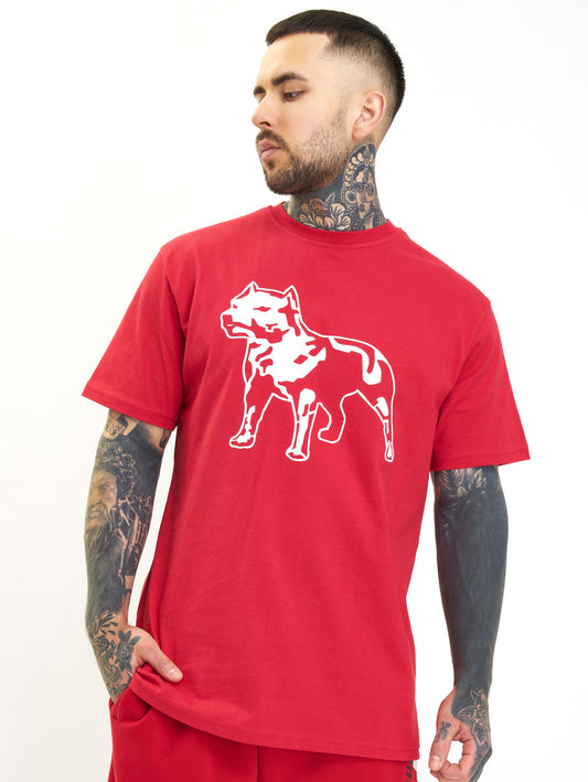 Amstaff Logo 2.0 T-Shirt Red White