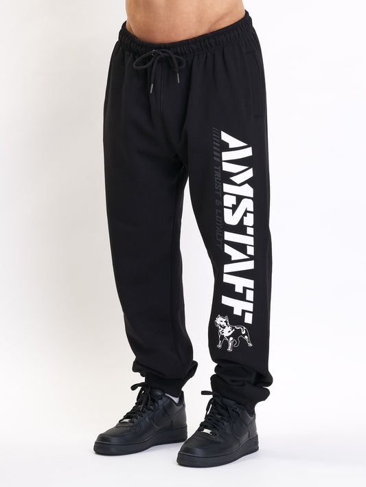 Amstaff Logo 2.0 Sweatpants Black White