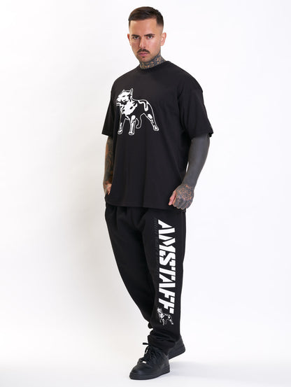 Amstaff Logo 2.0 Sweatpants Black White