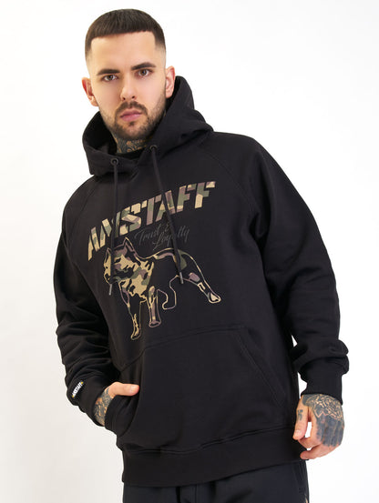 Amstaff Logo 2.0 Hoodie Black Camouflage