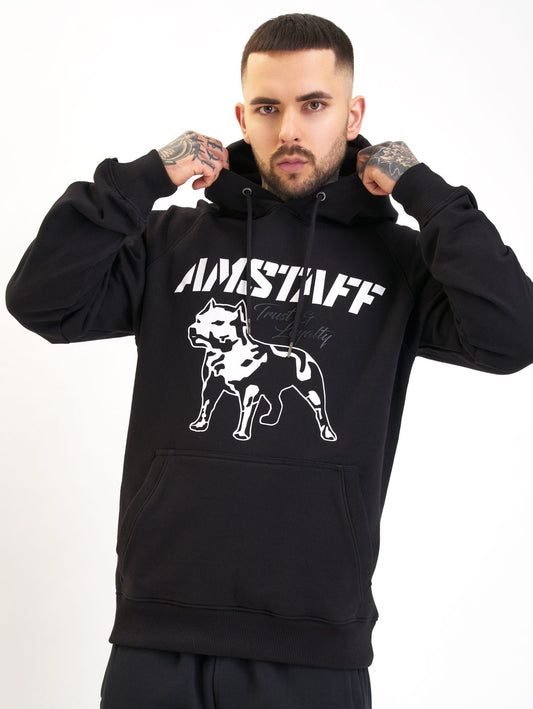 Amstaff Logo 2.0 Hoodie Black White