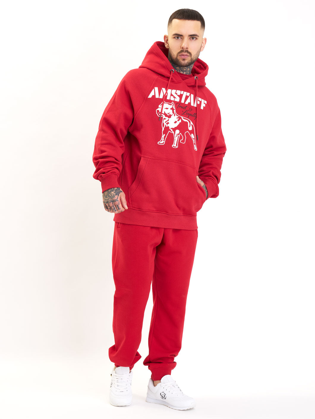 Amstaff Logo 2.0 Hoodie Red