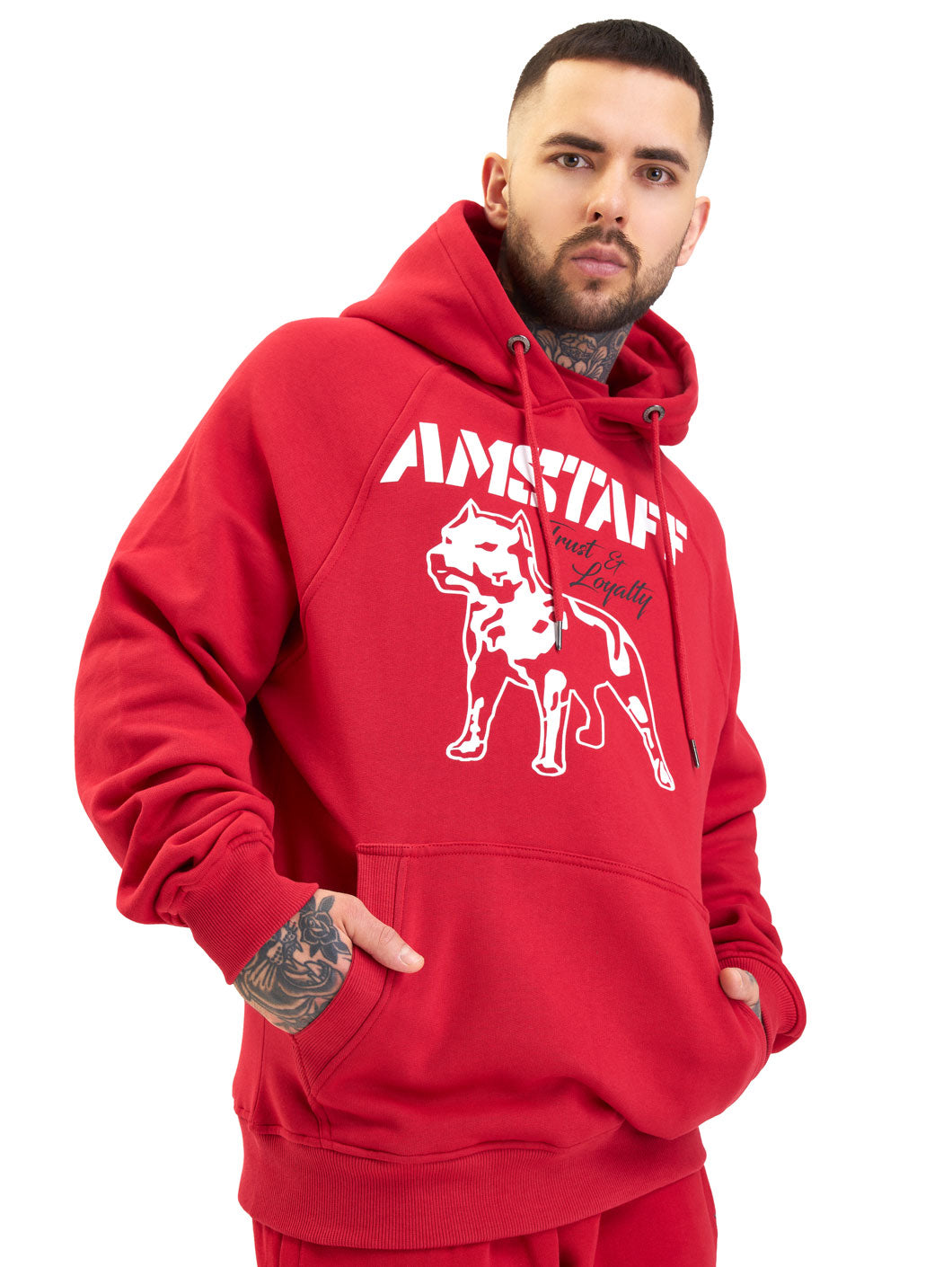 Amstaff Logo 2.0 Hoodie Red