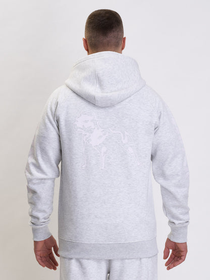 Amstaff Logo 2.0 Ziphoodie Light Grey