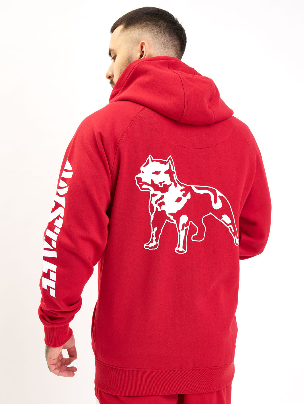 Amstaff Logo 2.0 Ziphoodie Red