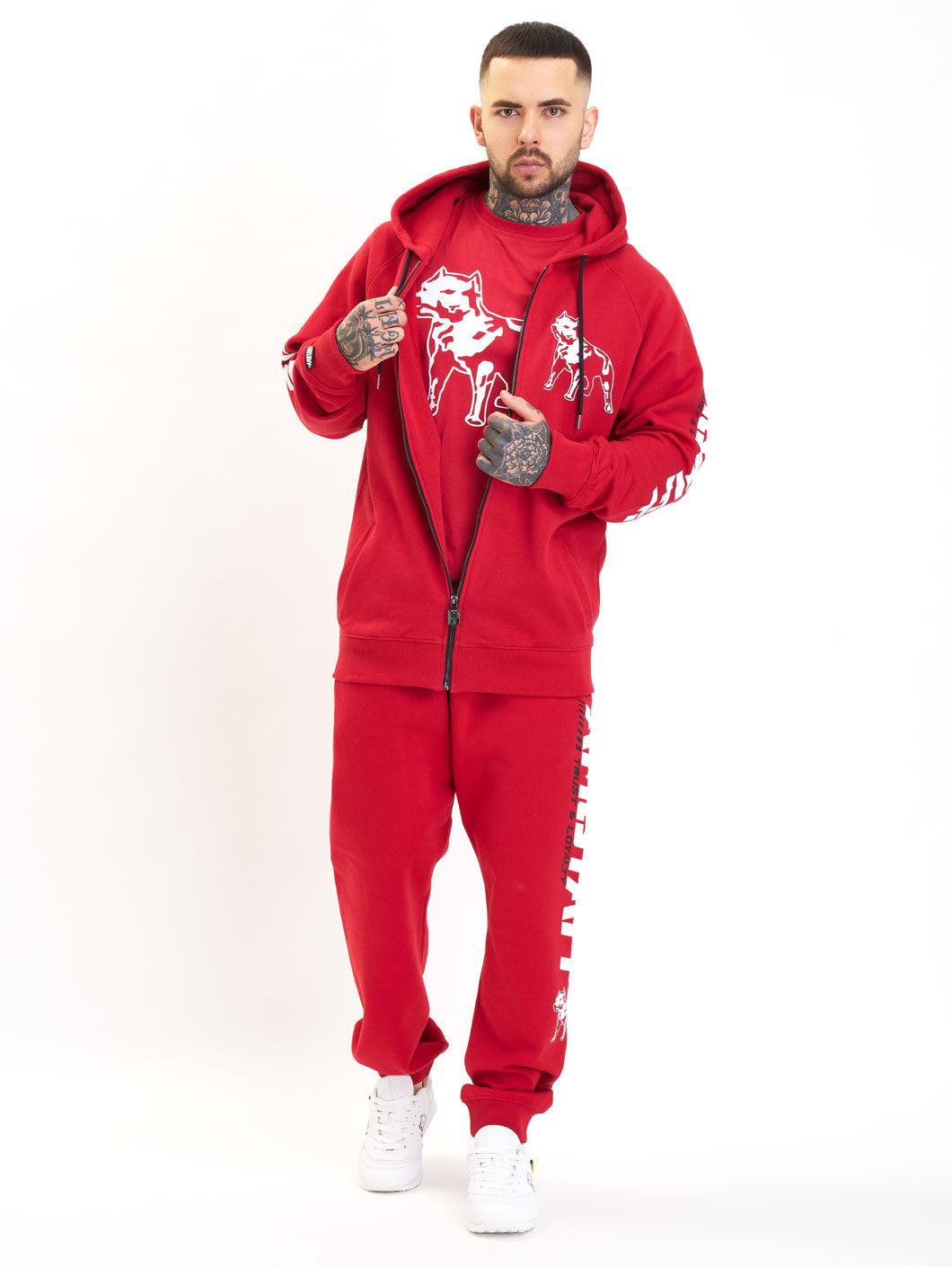 Amstaff Logo 2.0 Ziphoodie Red