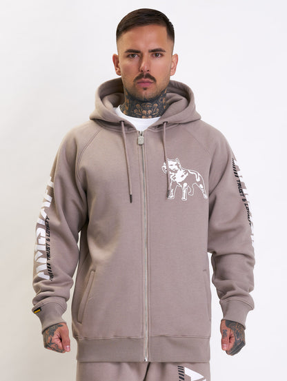 Amstaff Logo 2.0 Ziphoodie Light Brown