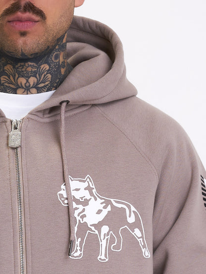 Amstaff Logo 2.0 Ziphoodie Light Brown