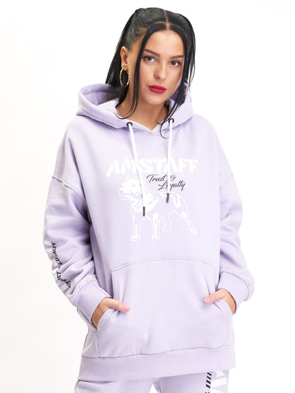 Amstaff Woman Logo Hoodie Lavender