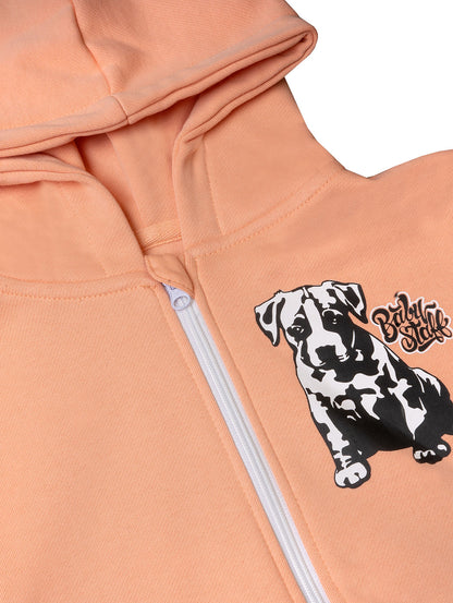 Amstaff Kids Vezda Ziphoodie Pink