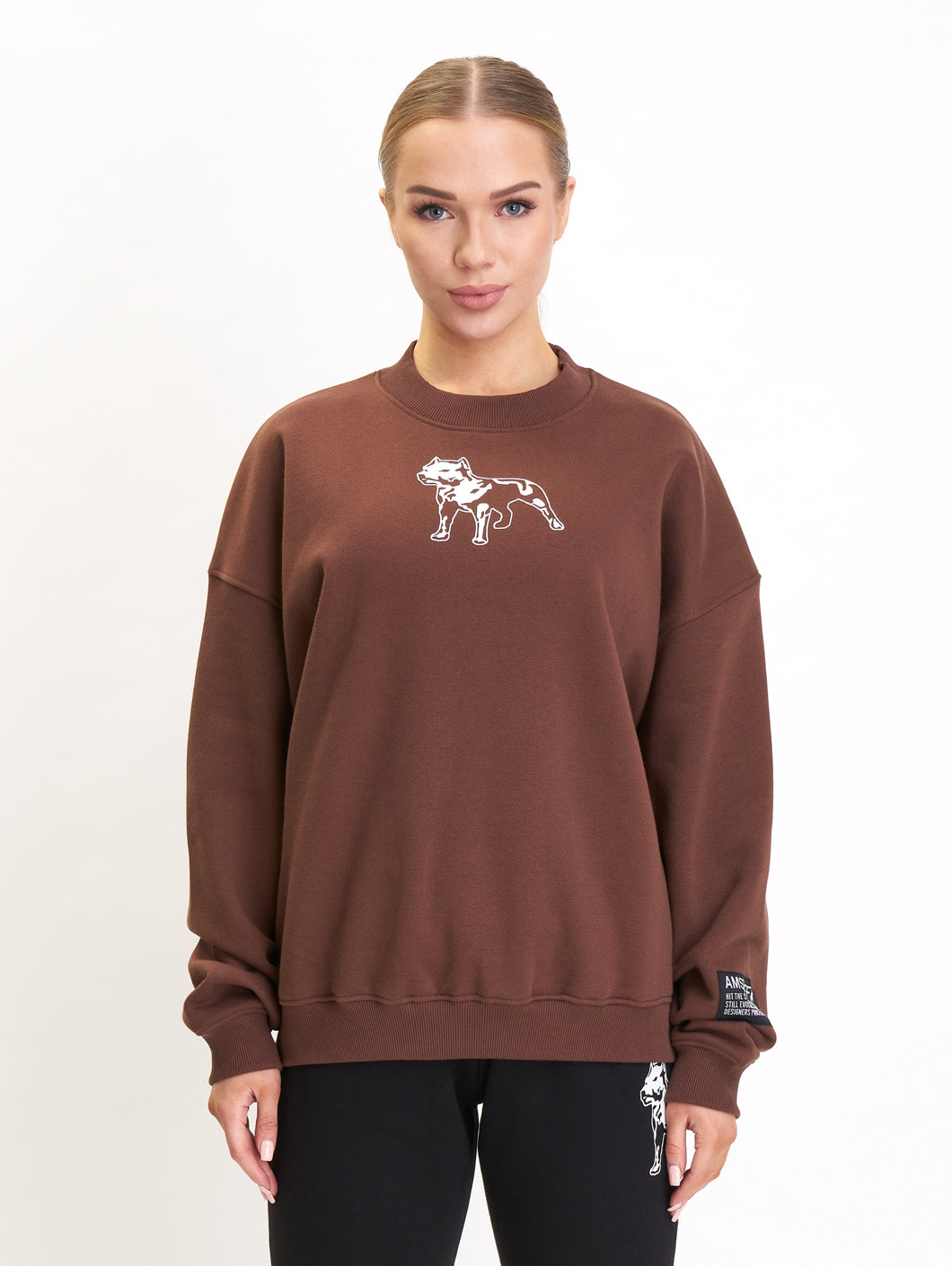 Amstaff Woman Basic Oversize Sweatshirt Brown