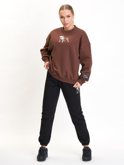 Amstaff Woman Basic Oversize Sweatshirt Brown