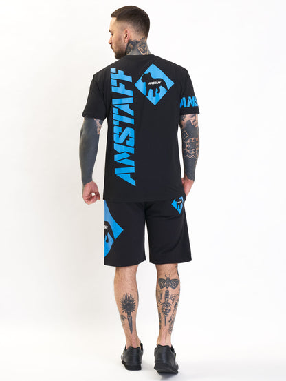 Amstaff Baist Sweatshorts Black Blue