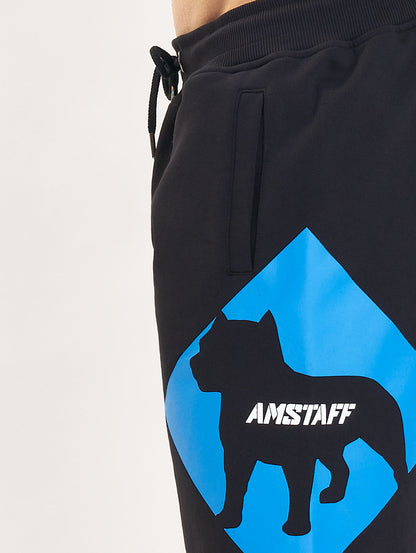 Amstaff Baist Sweatshorts Black Blue