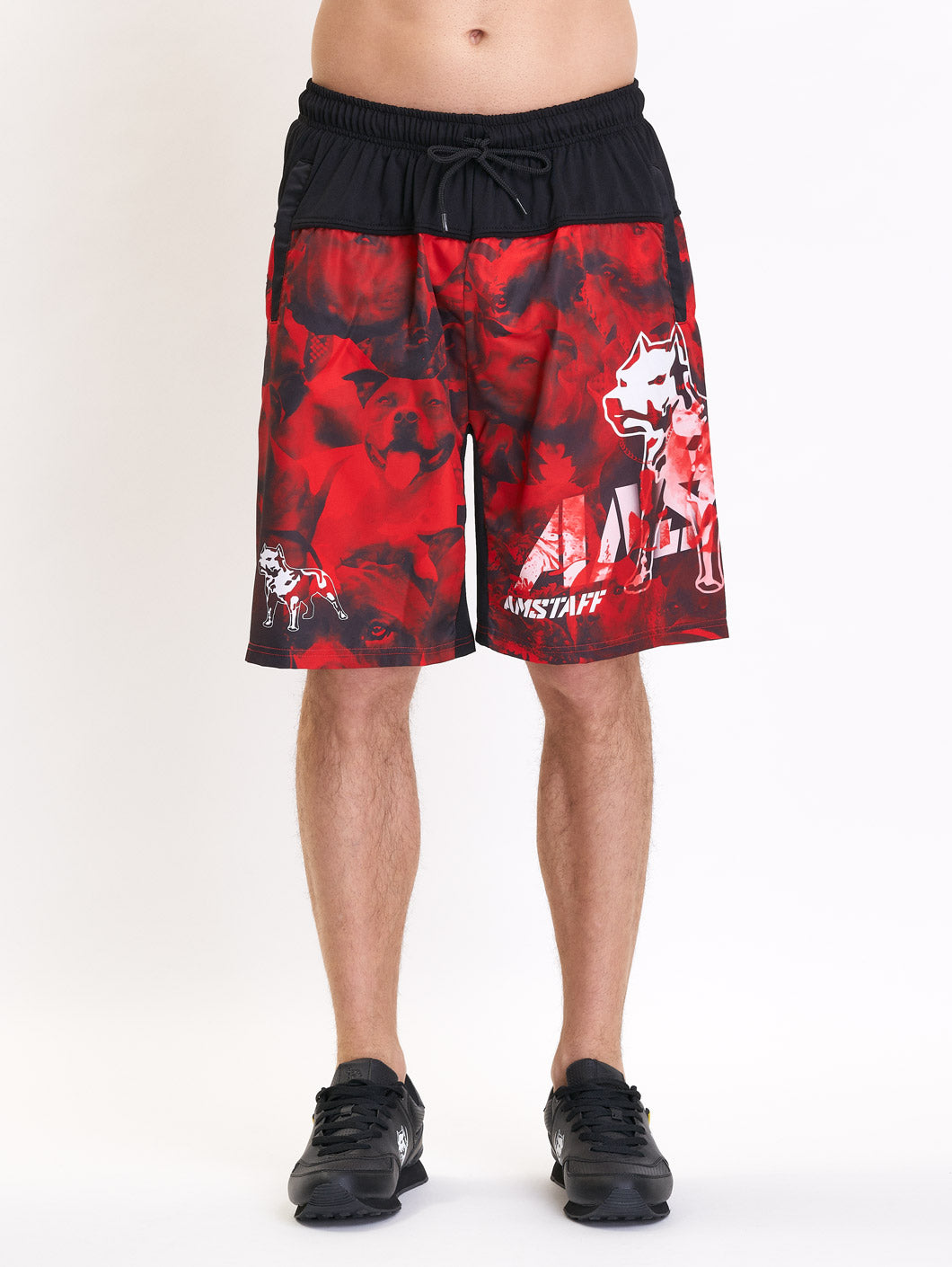 Amstaff Camon Schwimmshorts Red Black